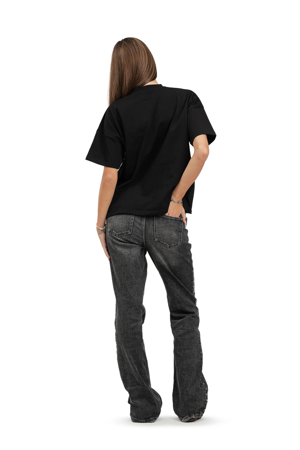 Koszulka boxy Basic - Black