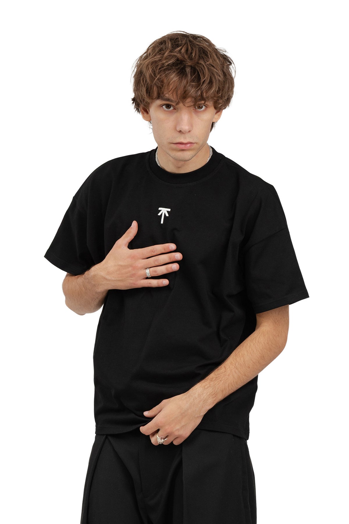 Koszulka boxy Basic - Black
