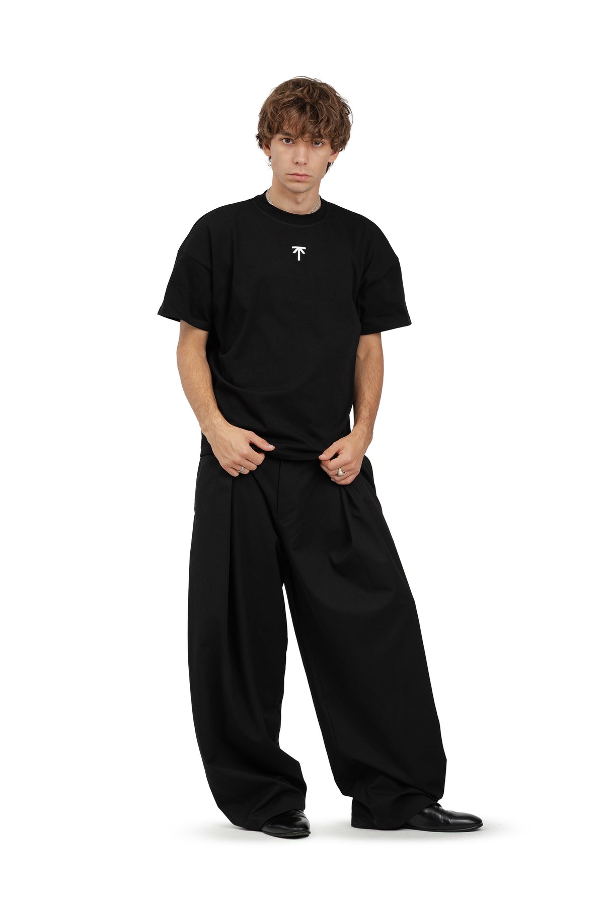 Koszulka boxy Basic - Black