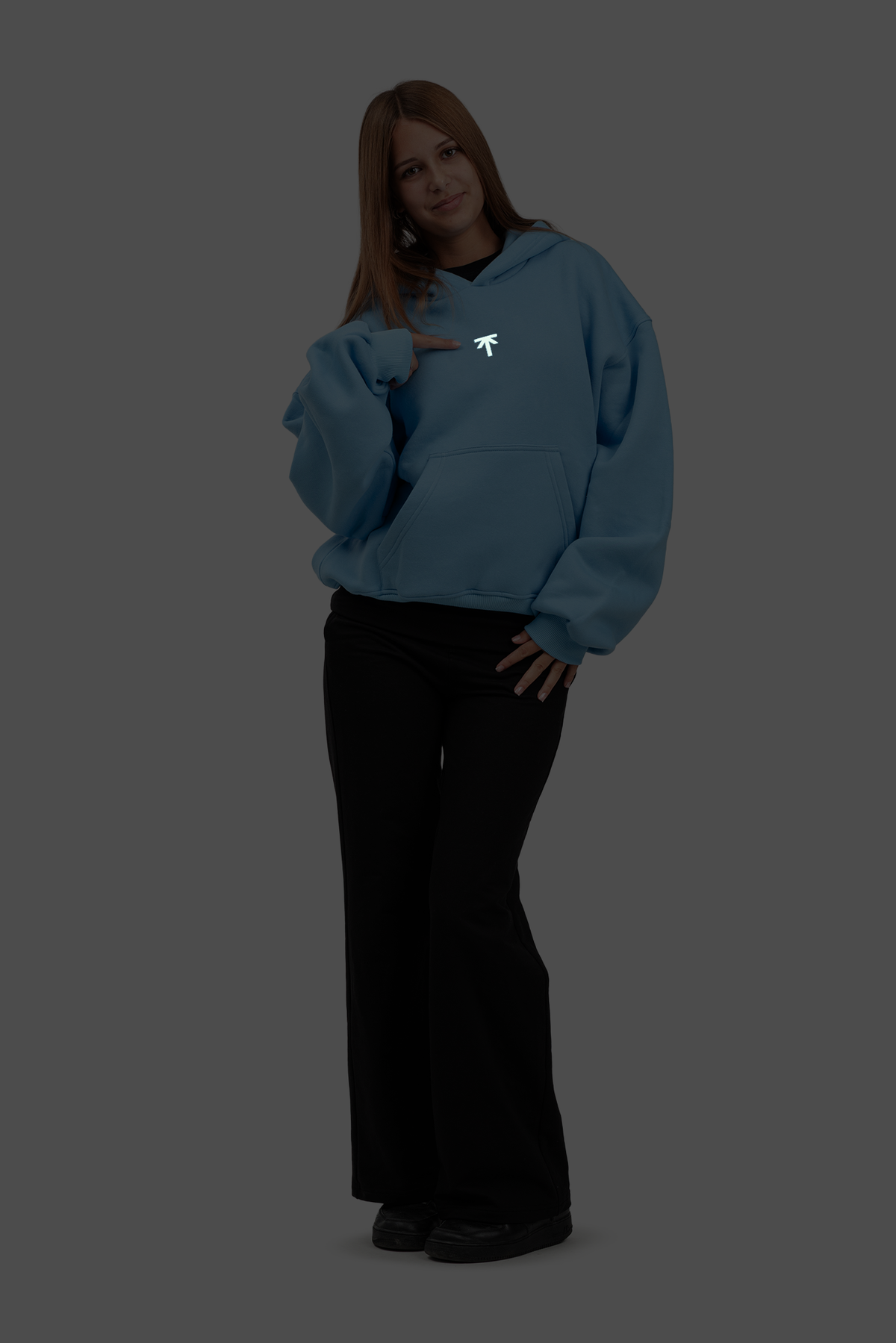 Bluza z kapturem Hoodie - Blue