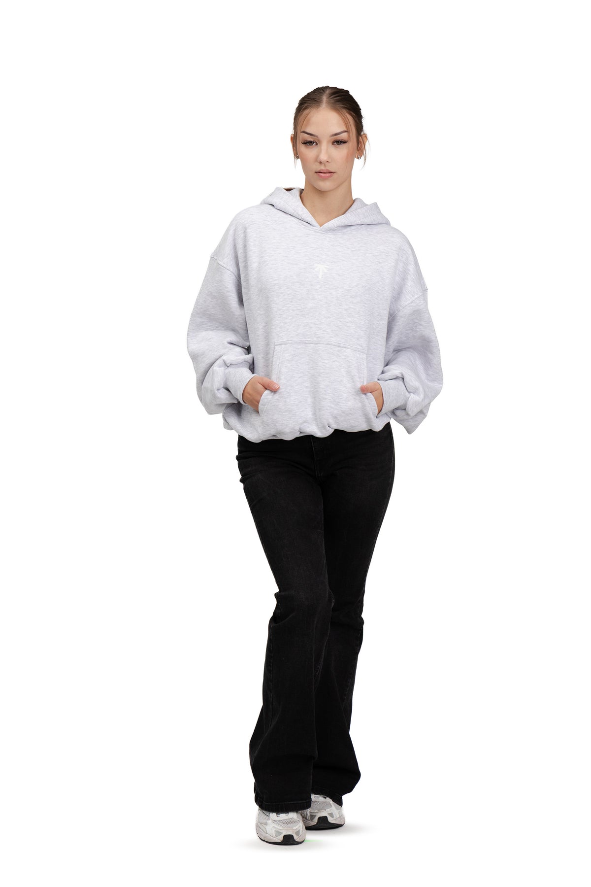 Bluza z kapturem Hoodie - Grey Melange