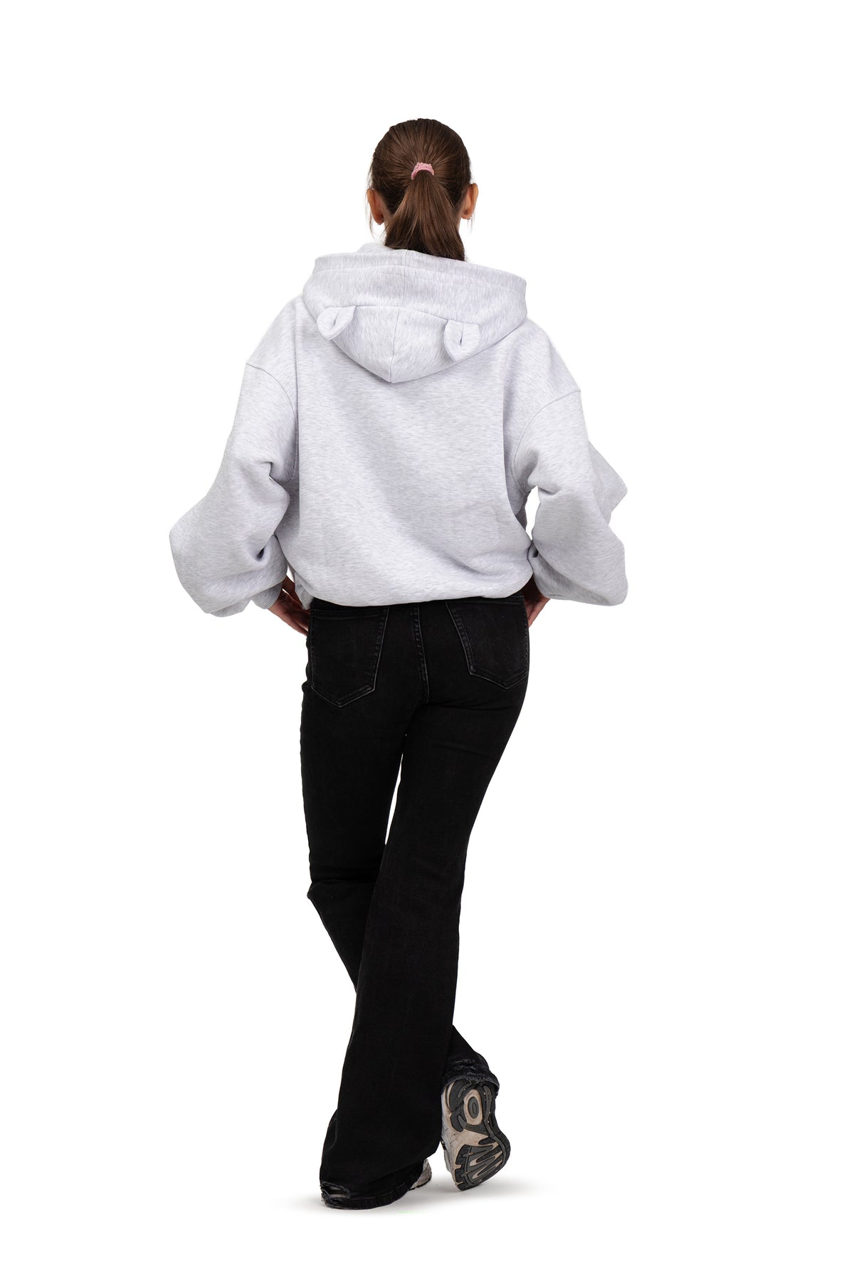 Bluza z kapturem Hoodie - Grey Melange
