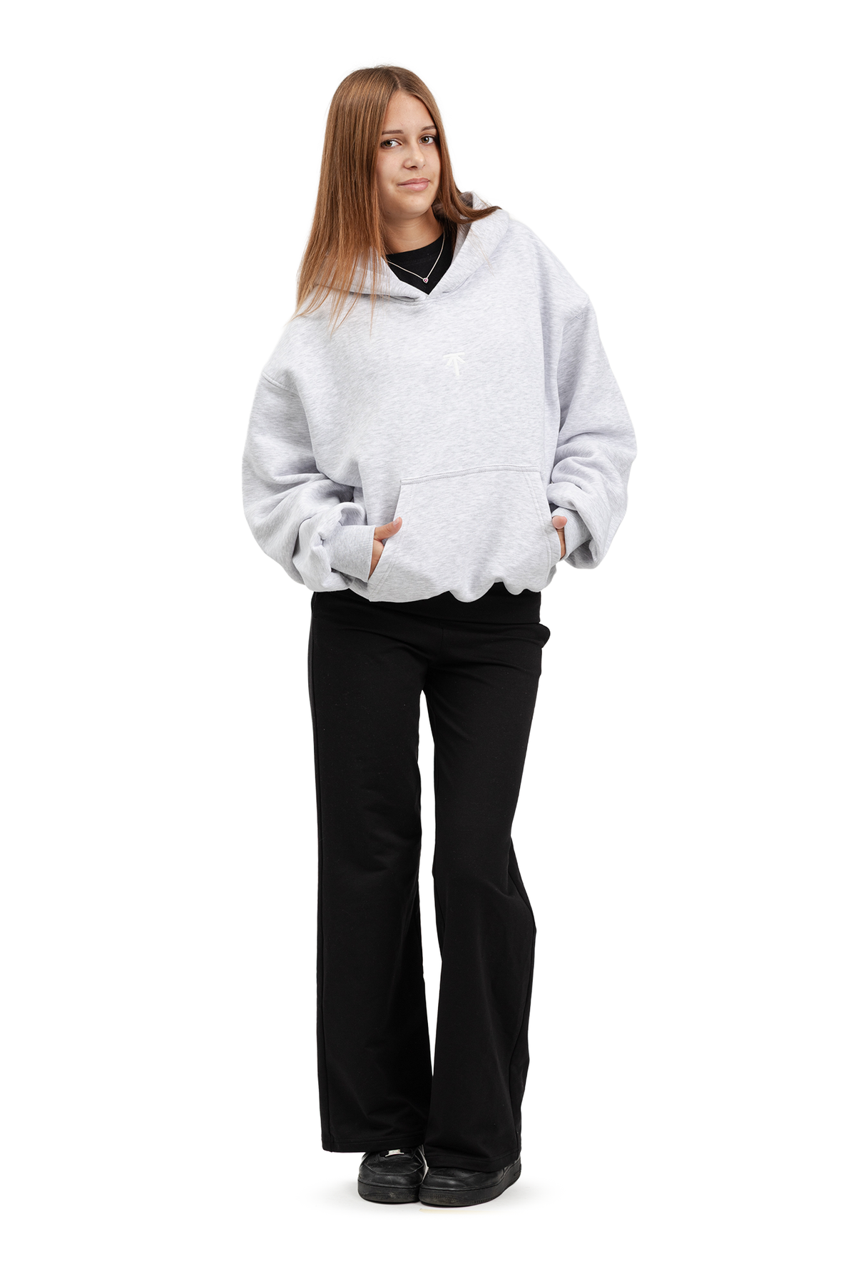 Bluza z kapturem Hoodie - Grey Melange