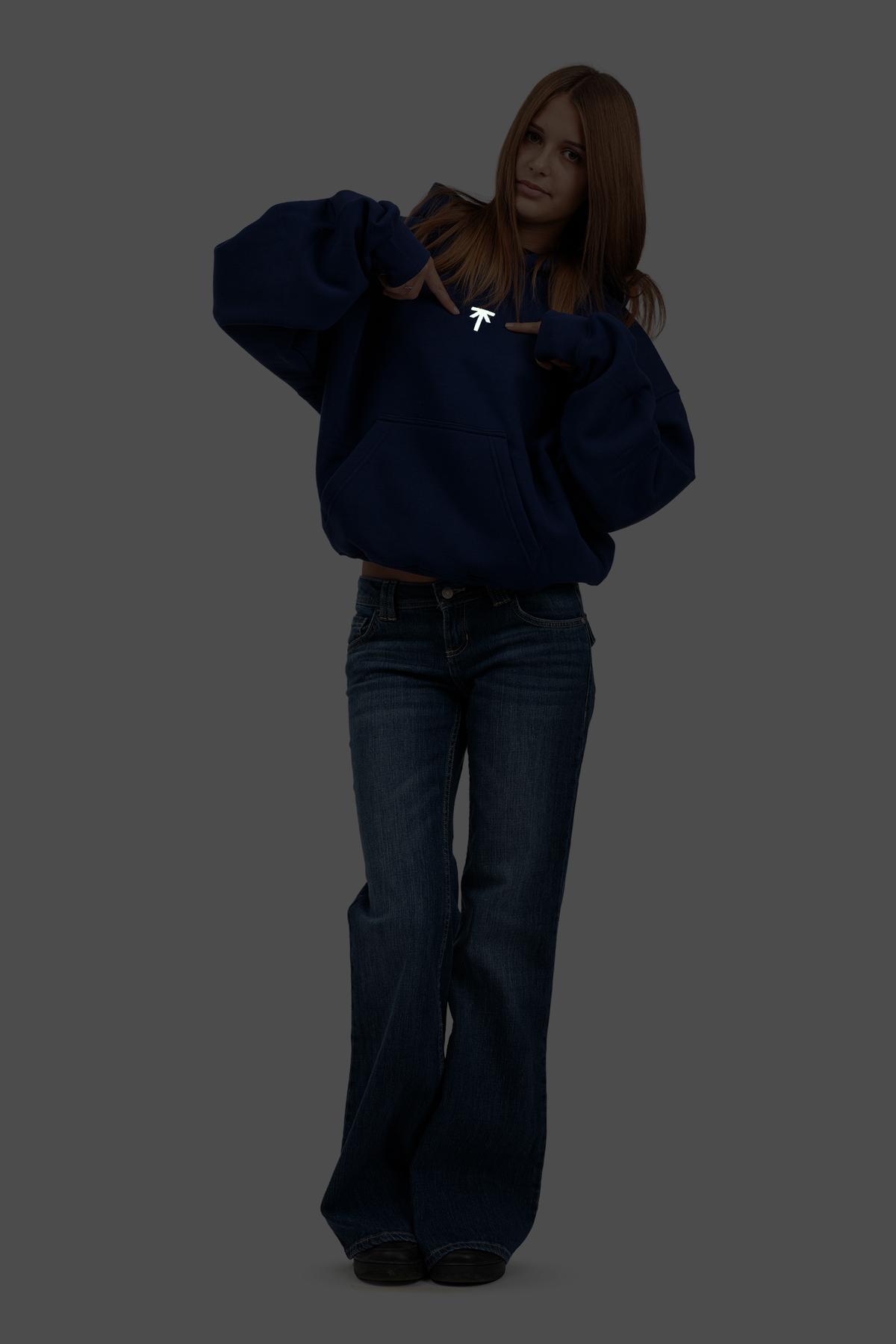 Bluza z kapturem Hoodie - Navy