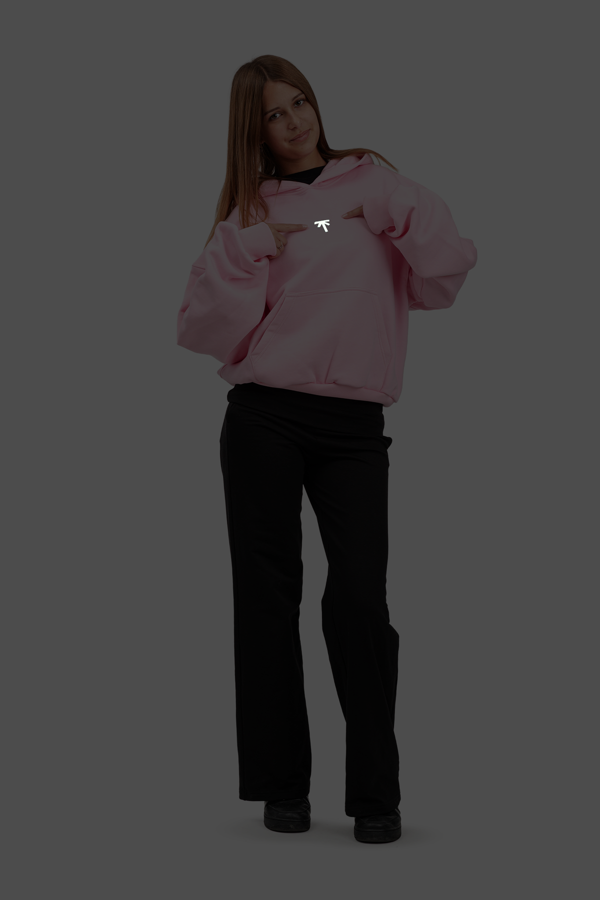 Bluza z kapturem Hoodie - Pink