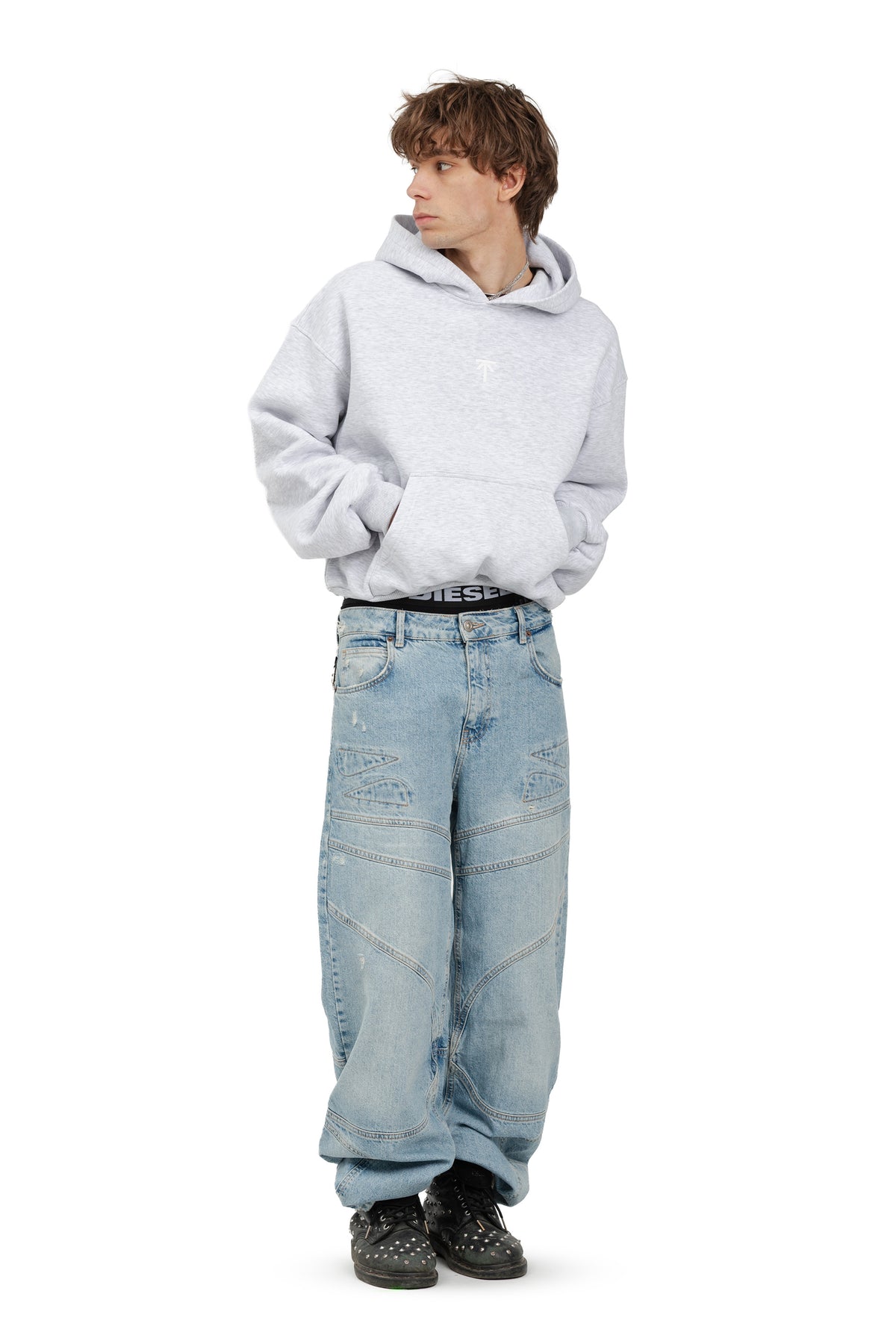 Bluza z kapturem Hoodie - Grey Melange
