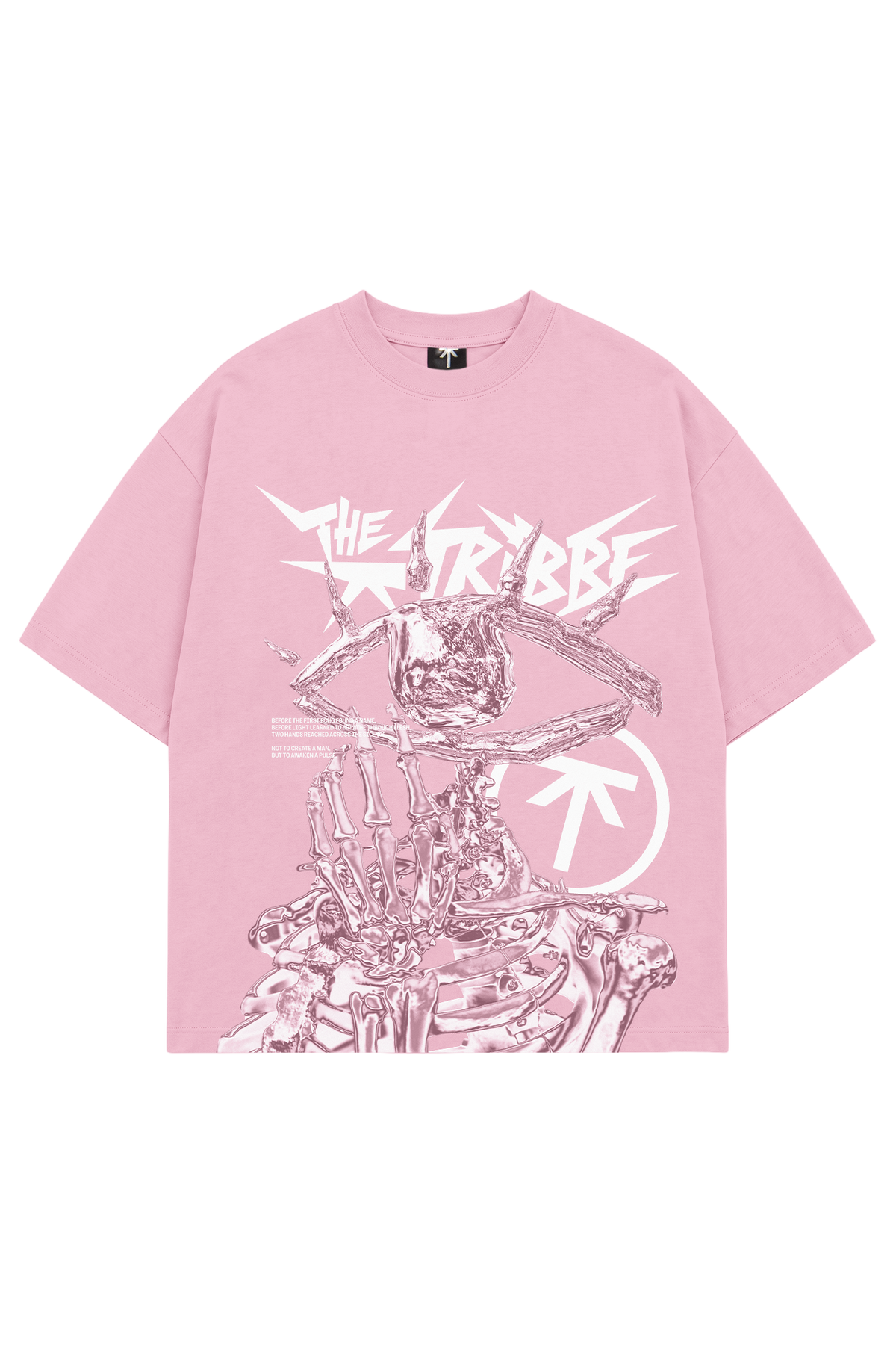 Koszulka boxy "Eye" - Pink