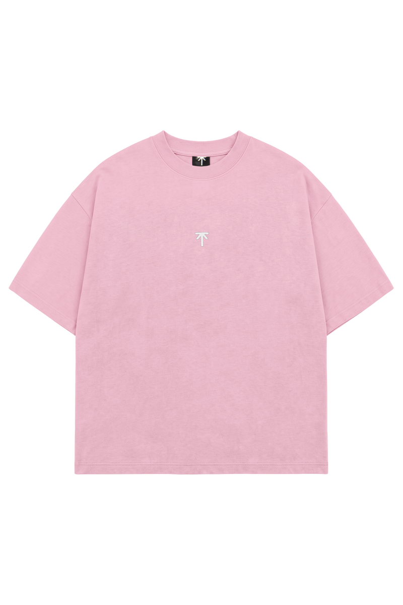 Koszulka boxy Basic - Pink