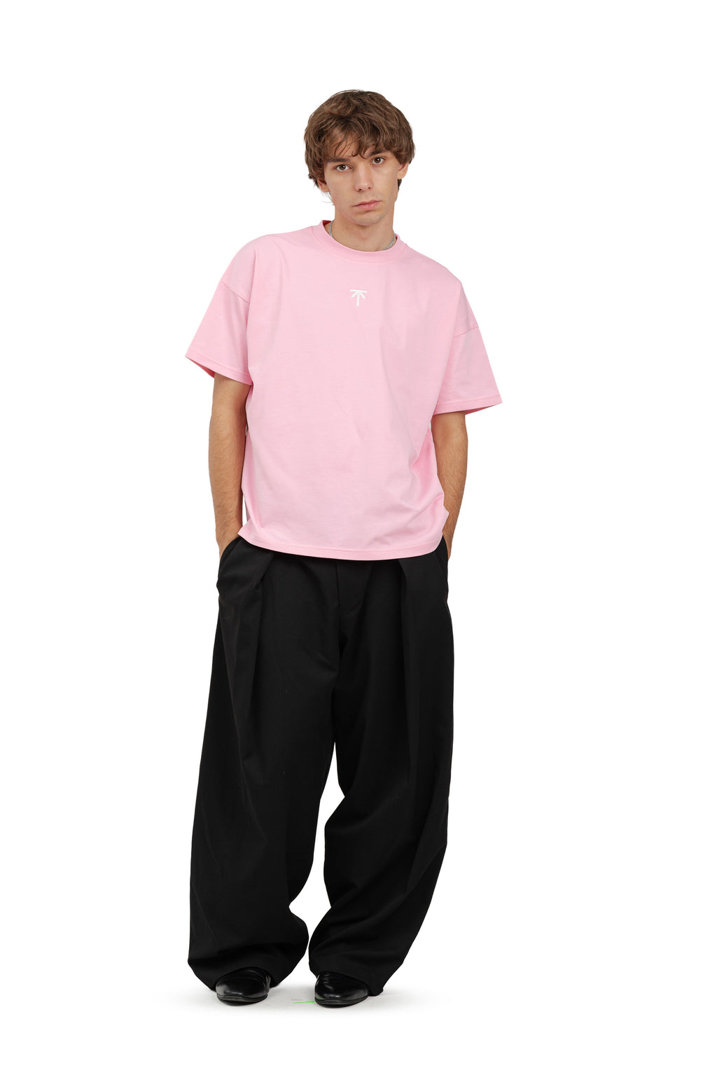 Koszulka boxy Basic - Pink