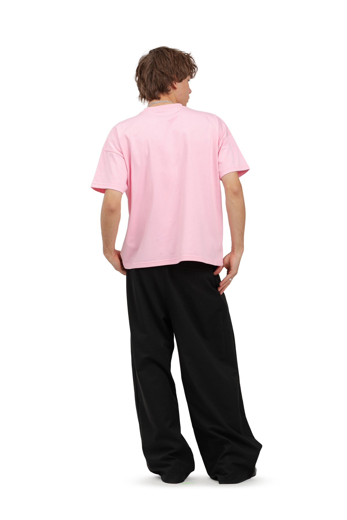 Koszulka boxy Basic - Pink