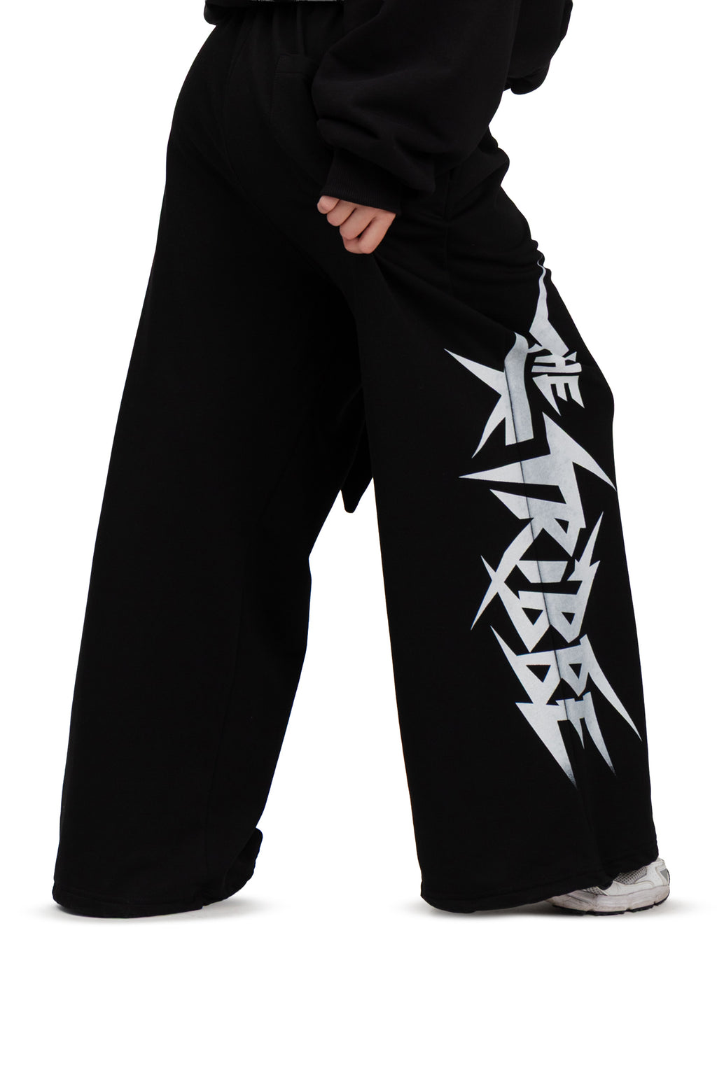 Spodnie dresowe baggy "Eye" - Black