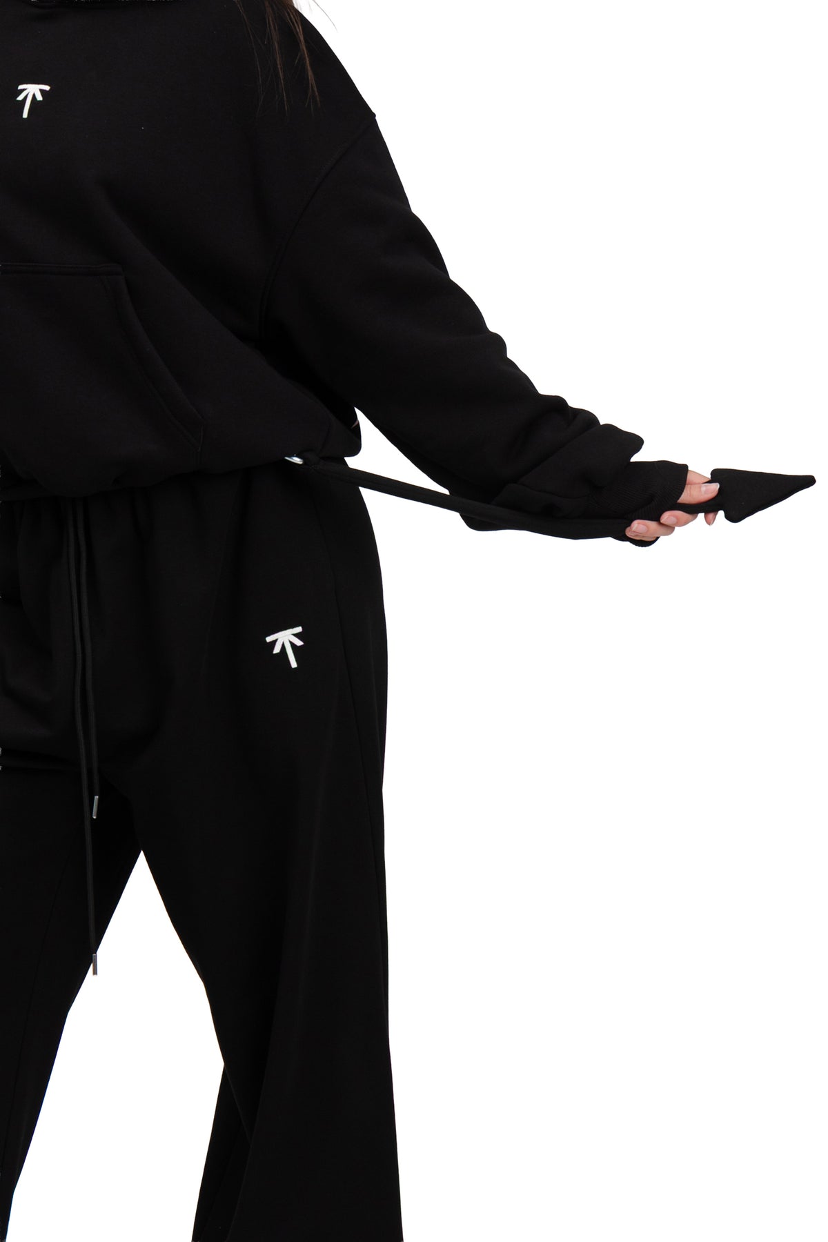 Spodnie dresowe baggy "Eye" - Black
