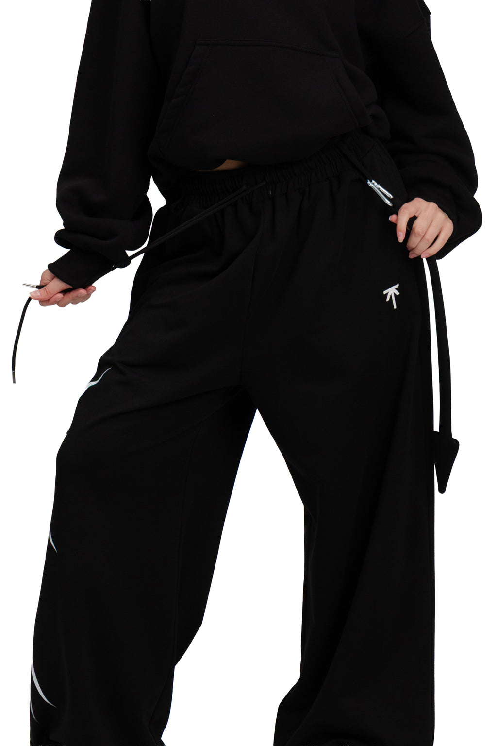Spodnie dresowe baggy "Eye" - Black
