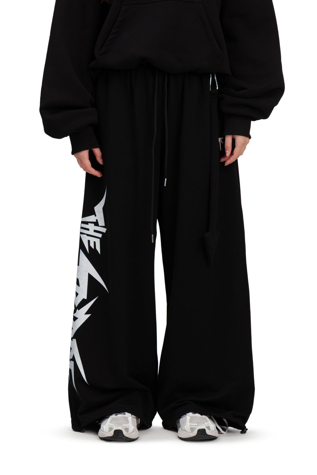 Spodnie dresowe baggy "Eye" - Black