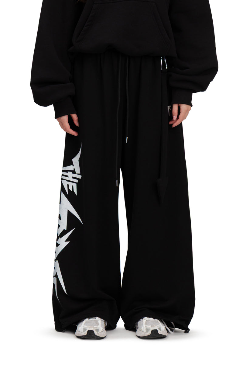 Spodnie dresowe baggy "Eye" - Black