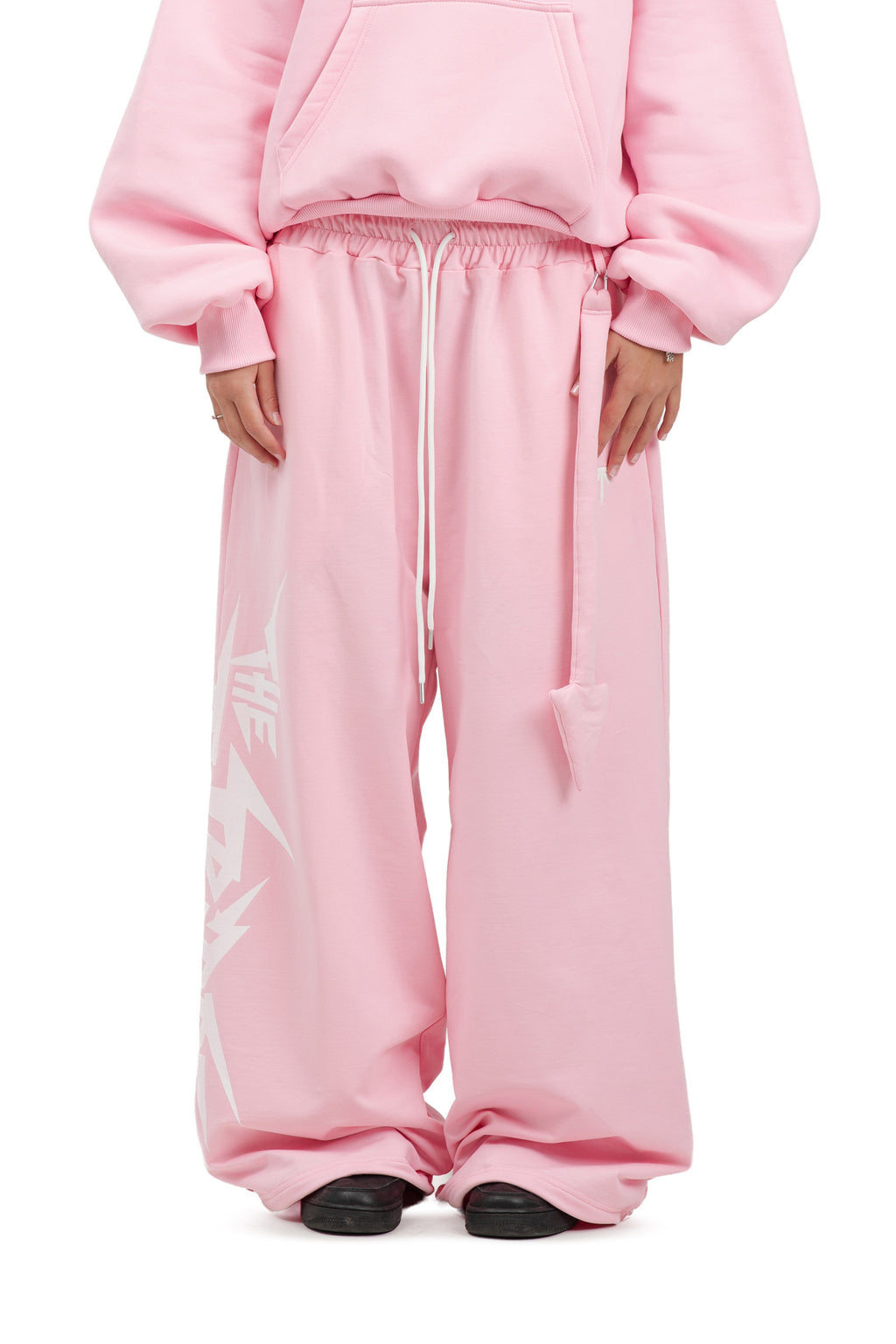 Spodnie dresowe baggy "Eye" - Pink