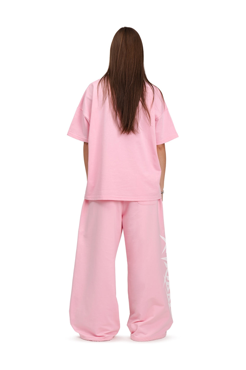 Koszulka boxy "Eye" - Pink