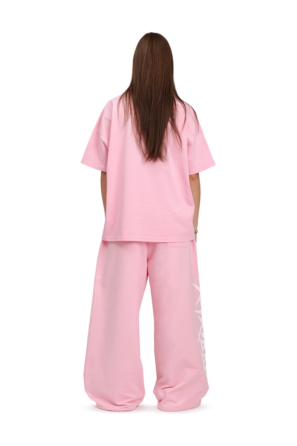 Koszulka boxy "Eye" - Pink